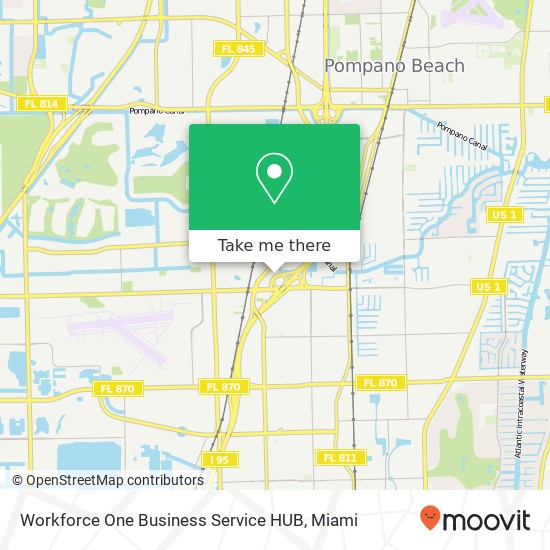 Workforce One Business Service HUB map