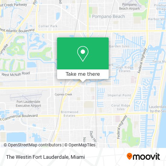The Westin Fort Lauderdale map