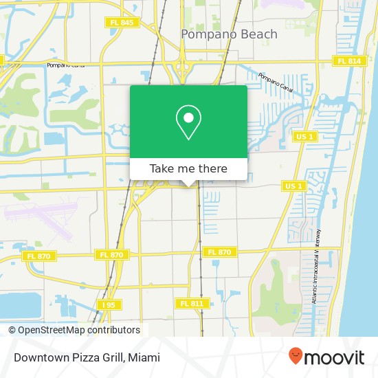 Downtown Pizza Grill map