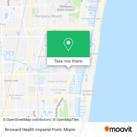Broward Health Imperial Point map