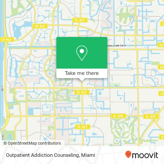 Outpatient Addiction Counseling map