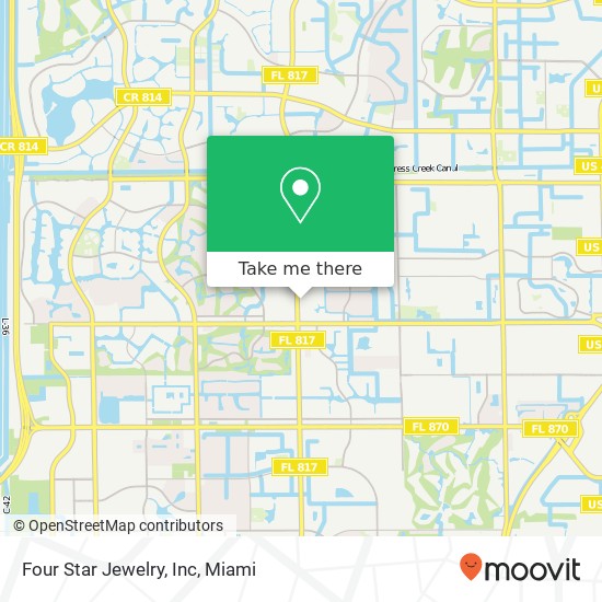 Four Star Jewelry, Inc map