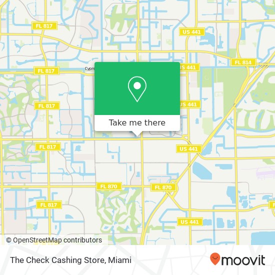 Mapa de The Check Cashing Store