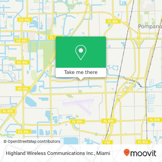 Highland Wireless Communications Inc. map