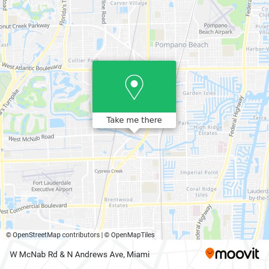 W McNab Rd & N Andrews Ave map