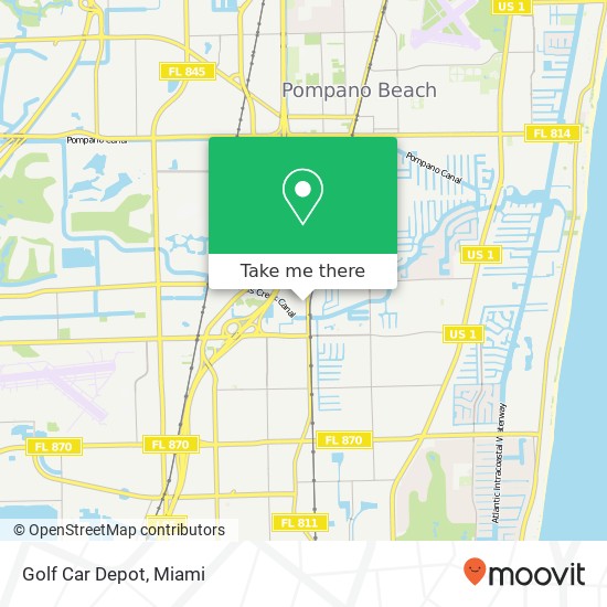 Mapa de Golf Car Depot