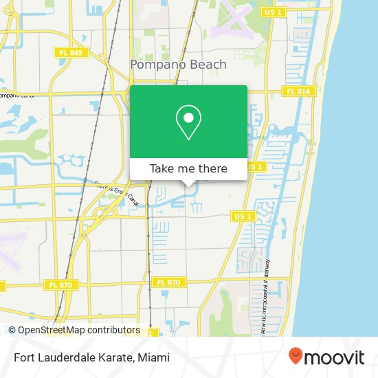 Fort Lauderdale Karate map