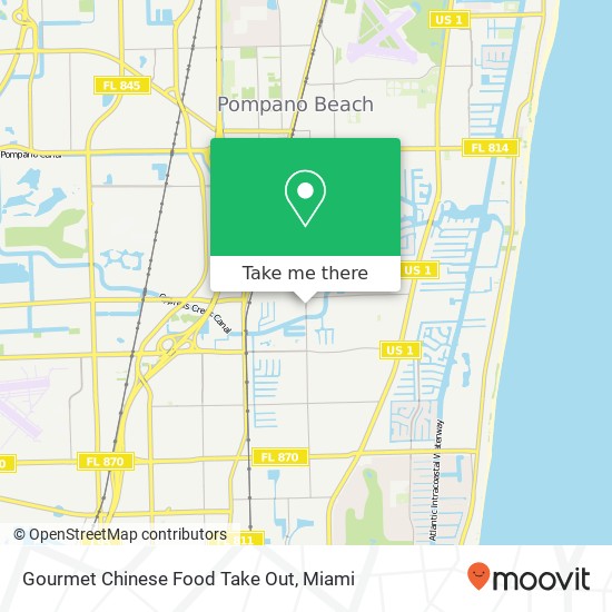 Mapa de Gourmet Chinese Food Take Out