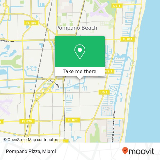 Pompano Pizza map