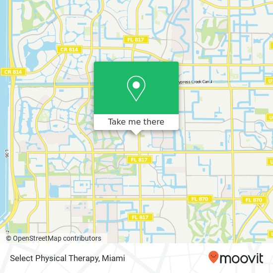 Select Physical Therapy map