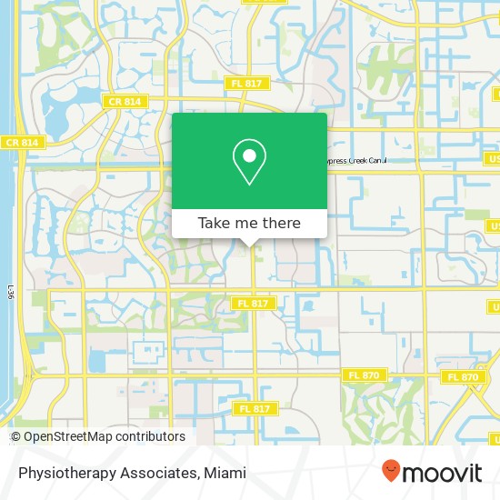 Physiotherapy Associates map