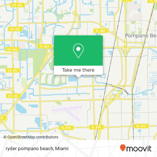 ryder pompano beach map