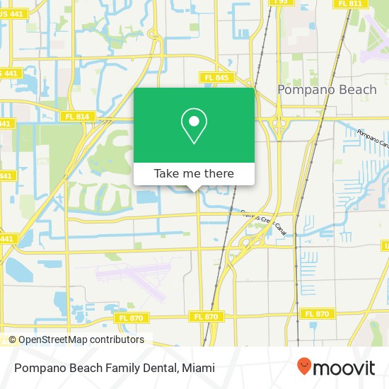 Pompano Beach Family Dental map