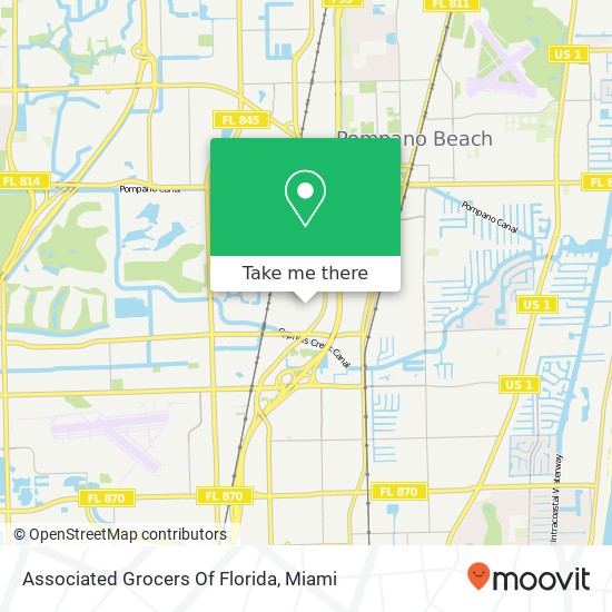 Mapa de Associated Grocers Of Florida