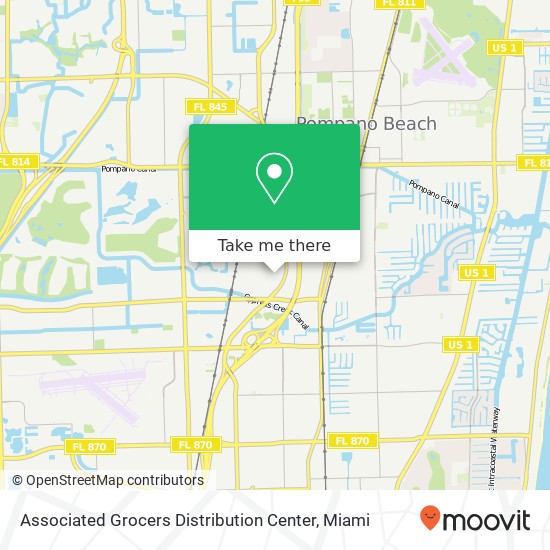 Associated Grocers Distribution Center map