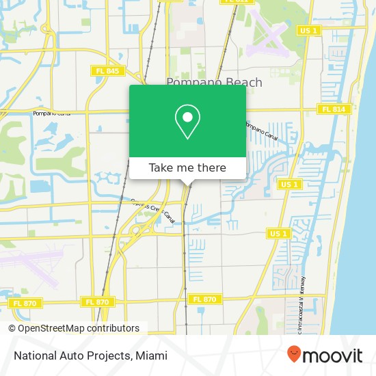 National Auto Projects map