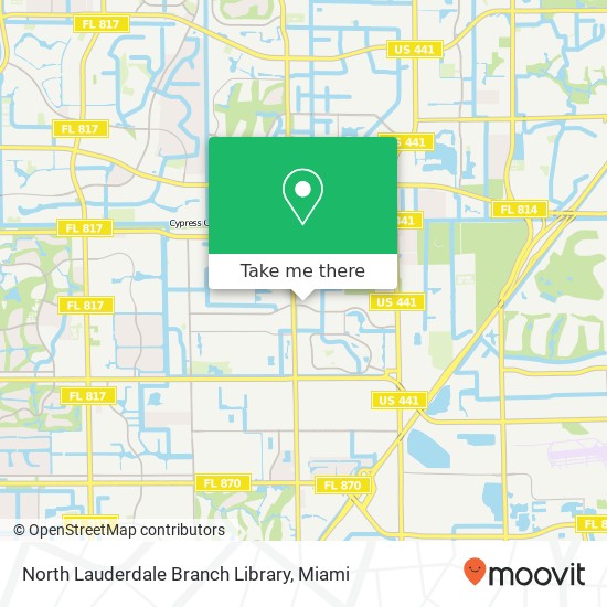 North Lauderdale Branch Library map