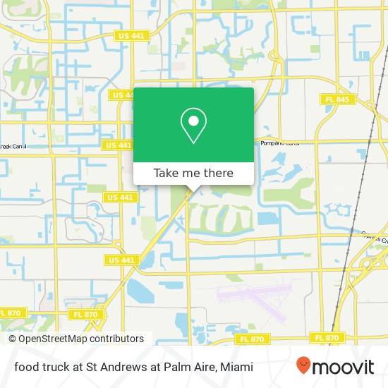 Mapa de food truck at St Andrews at Palm Aire