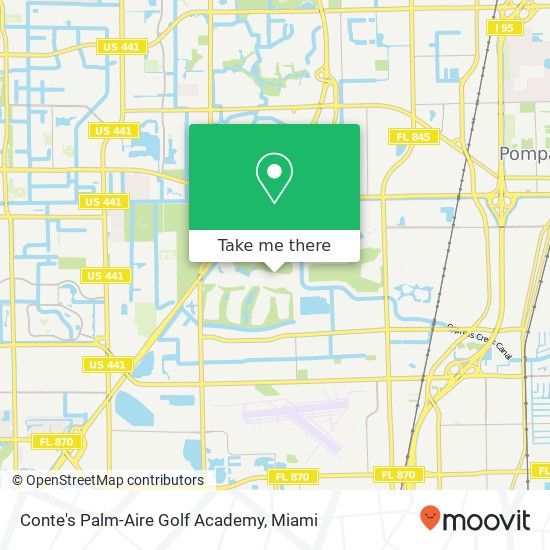 Conte's Palm-Aire Golf Academy map