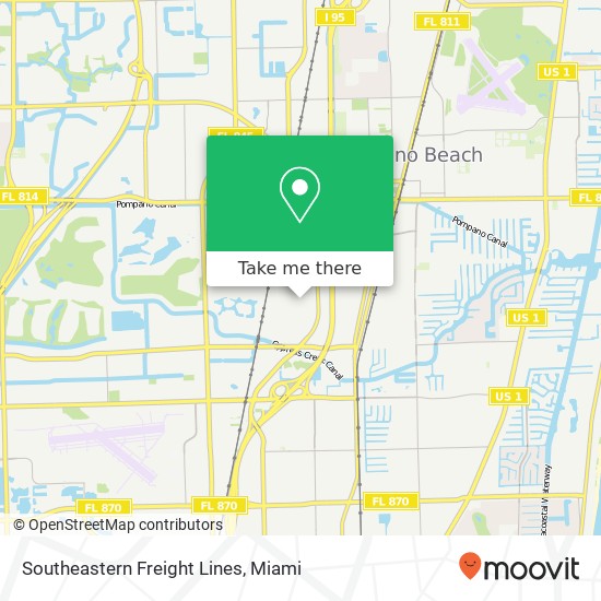 Mapa de Southeastern Freight Lines