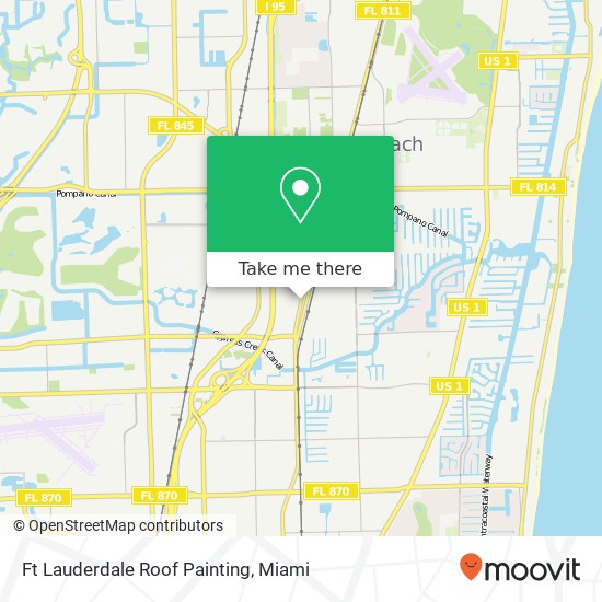 Ft Lauderdale Roof Painting map