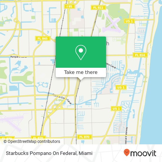 Starbucks Pompano On Federal map