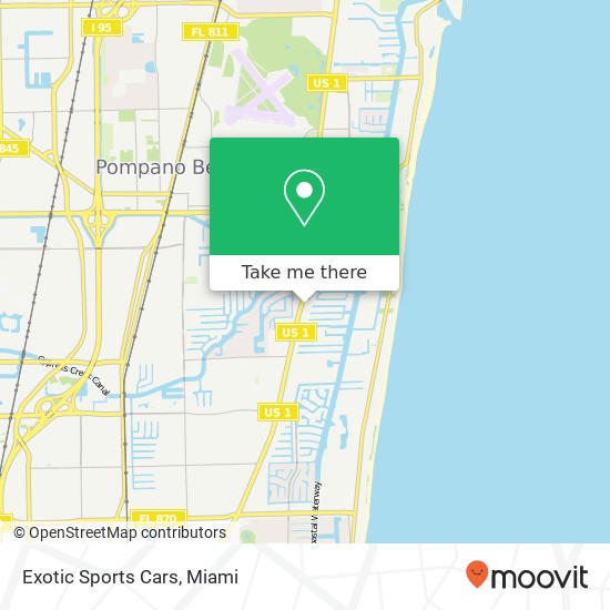 Exotic Sports Cars map