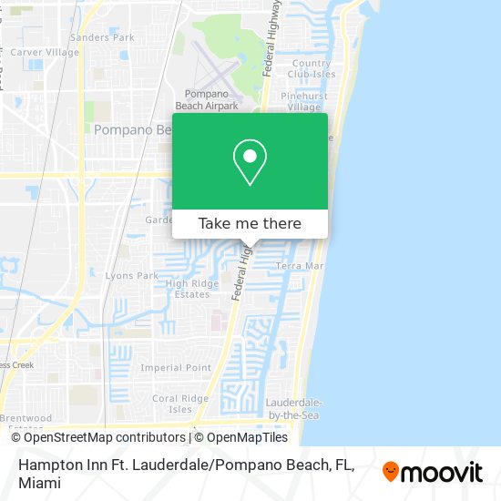 Hampton Inn Ft. Lauderdale / Pompano Beach, FL map