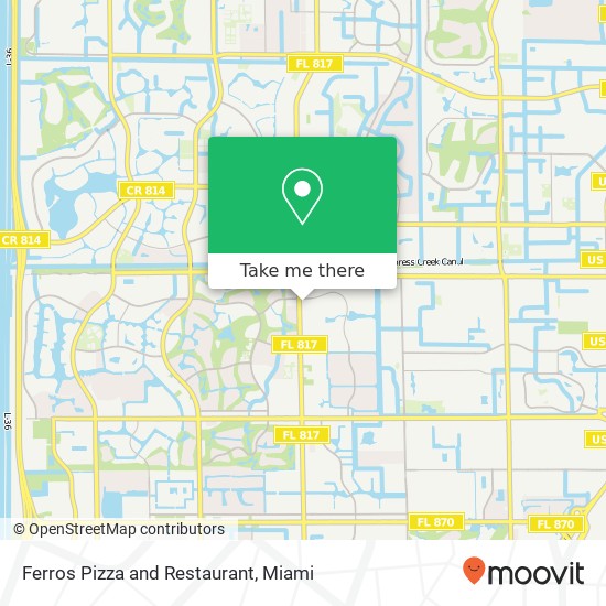 Ferros Pizza and Restaurant map