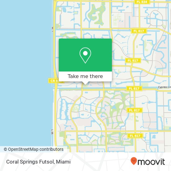 Coral Springs Futsol map