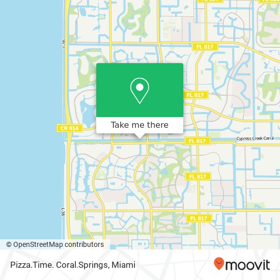 Pizza.Time. Coral.Springs map