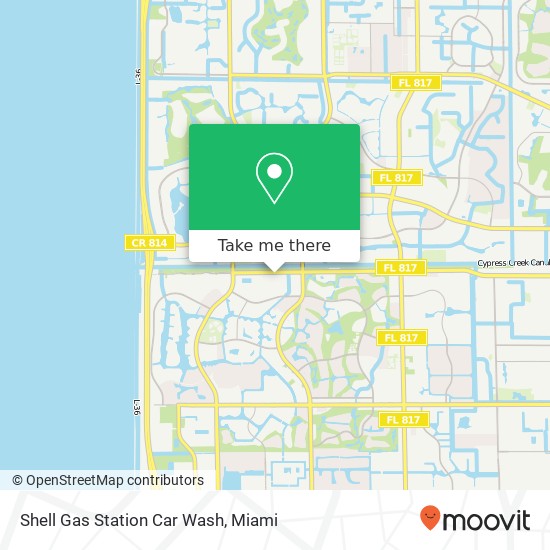 Mapa de Shell Gas Station Car Wash