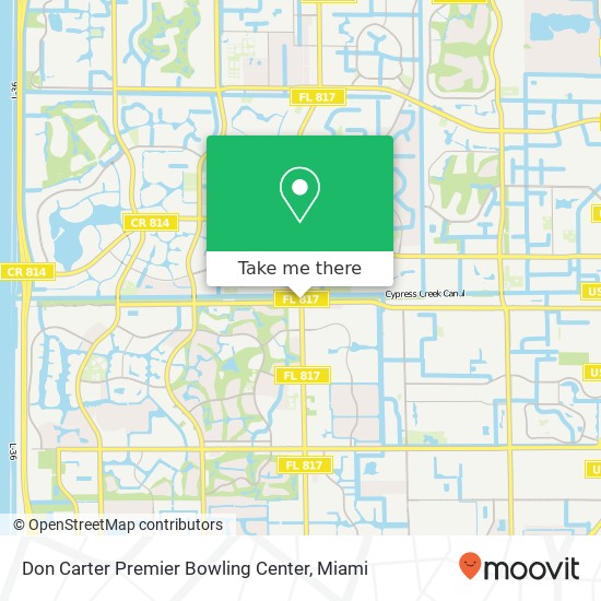 Don Carter Premier Bowling Center map