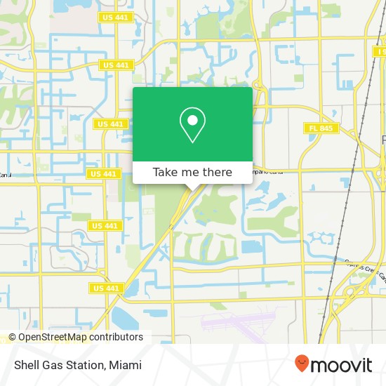 Mapa de Shell Gas Station