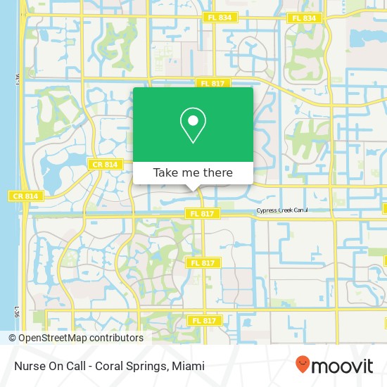 Nurse On Call - Coral Springs map