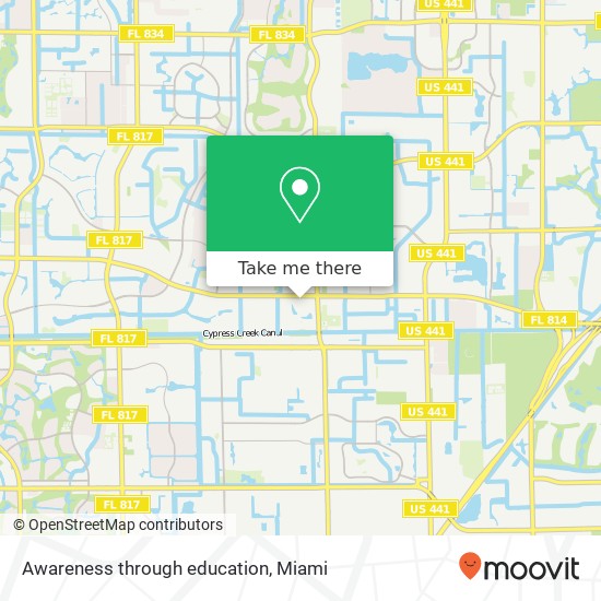 Mapa de Awareness through education