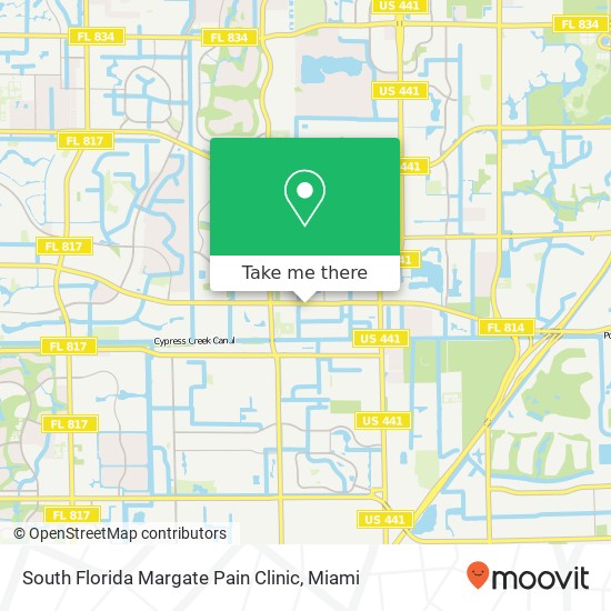 South Florida Margate Pain Clinic map