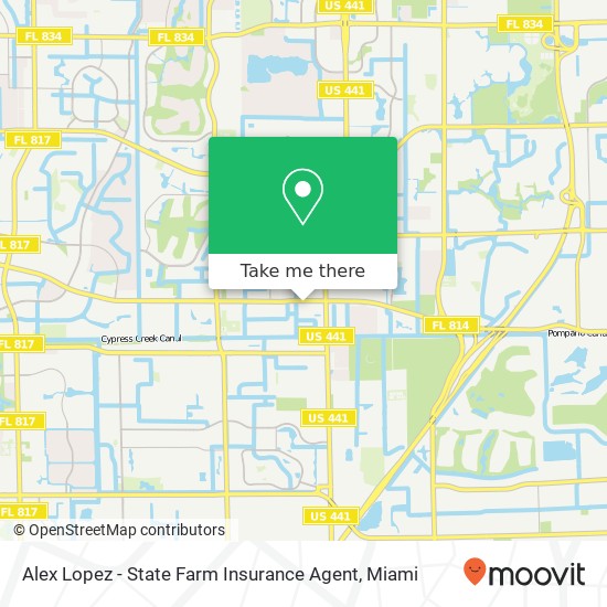 Mapa de Alex Lopez - State Farm Insurance Agent