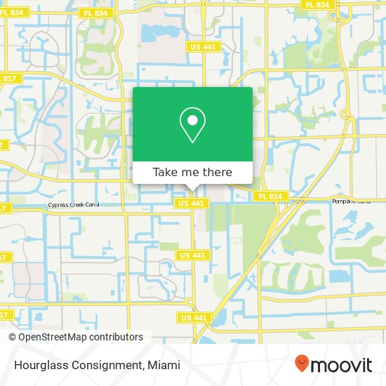 Hourglass Consignment map