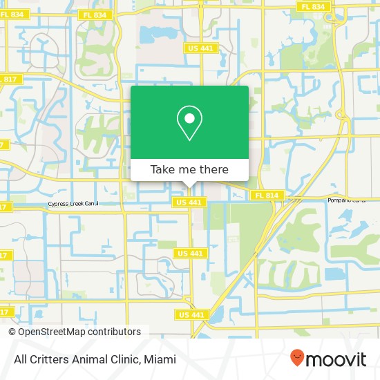 All Critters Animal Clinic map