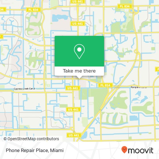 Mapa de Phone Repair Place