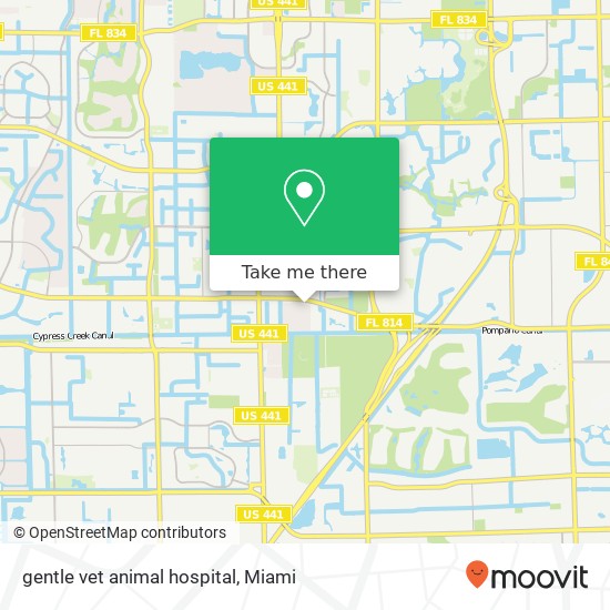 Mapa de gentle vet animal hospital