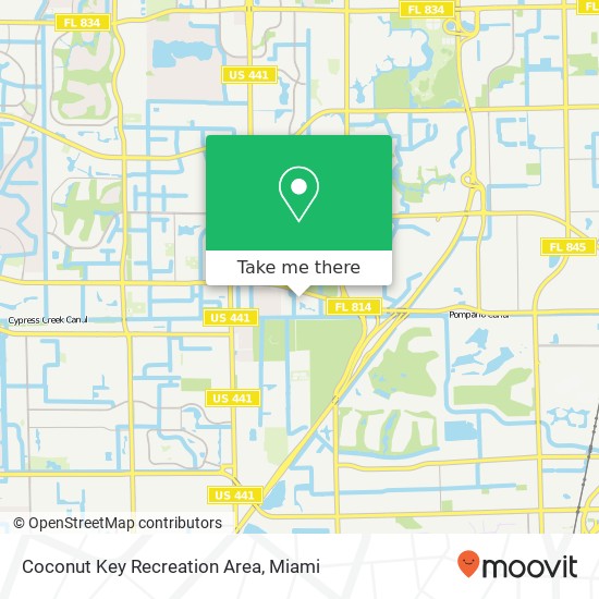 Coconut Key Recreation Area map