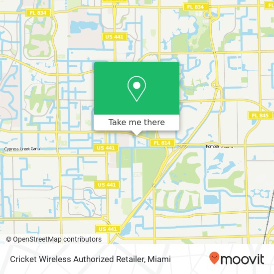 Mapa de Cricket Wireless Authorized Retailer