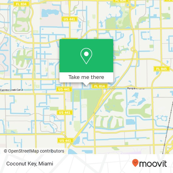 Mapa de Coconut Key