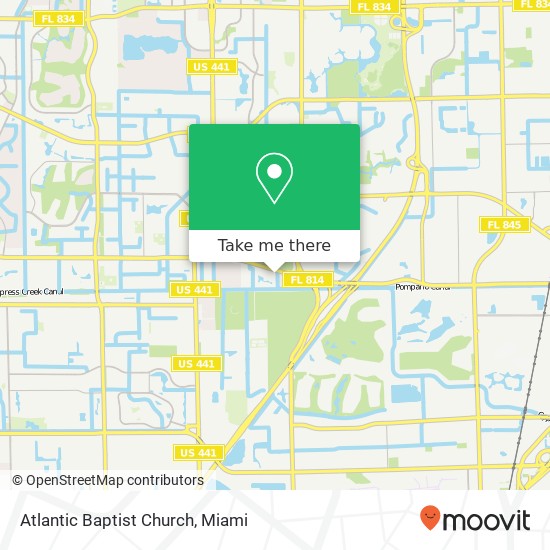 Atlantic Baptist Church map