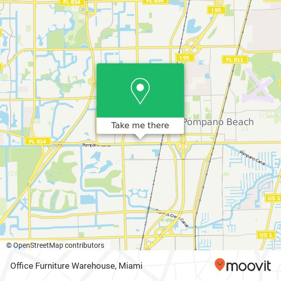 Mapa de Office Furniture Warehouse