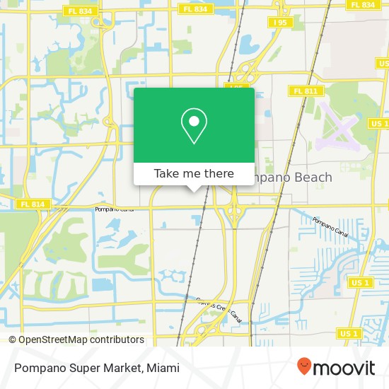 Pompano Super Market map