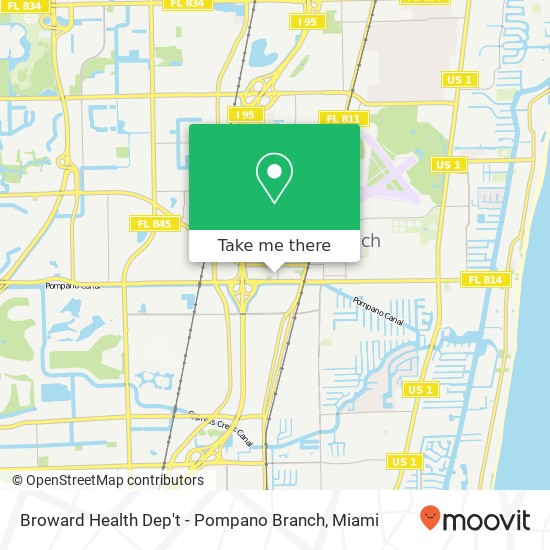 Broward Health Dep't - Pompano Branch map