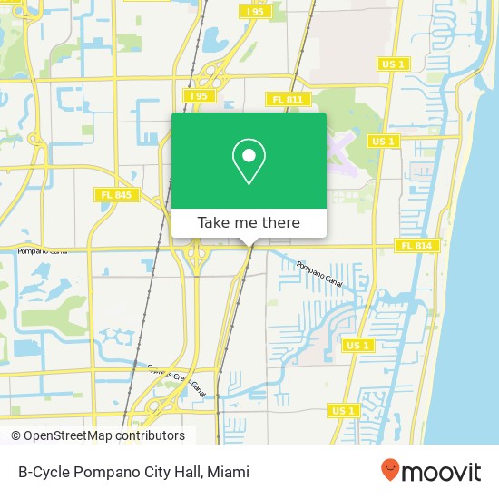 Mapa de B-Cycle Pompano City Hall